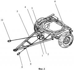 Тягово-догружающее устройство колесных транспортных средств при их агрегатировании с прицепами (патент 2496674)