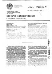 Способ формирования дренажных полостей (патент 1723346)