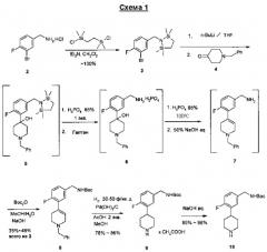[4-(5-аминометил-2-фторфенил)-пеперидин-1-ил]-(4-бром-3-метил-5-пропокситиофен-2-ил)-метанон гидрохлорид как ингибитор триптазы тучных клеток (патент 2330034)