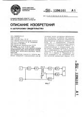 Устройство для определения динамических магнитных характеристик ферромагнитных материалов (патент 1396101)