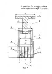 Устройство для экструдирования композиции из полимера и графита (патент 2595679)