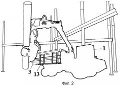 Способ и устройство для подъема стального каркаса (патент 2459915)