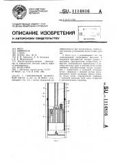 Скважинный штанговый насос (патент 1114816)