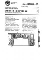 Устройство для изготовления магнитной разъемной формы (патент 1289586)