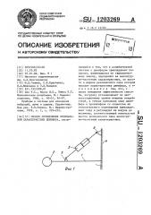 Способ определения оптимальной характеристики демпфера (патент 1203269)