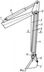 Рабочее оборудование обратной лопаты гидравлических одноковшовых экскаваторов (патент 2266371)