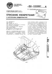 Устройство для отделения заготовок от стопы (патент 1224067)