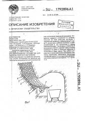 Вибрационное устройство для выпуска сыпучего материала (патент 1792896)
