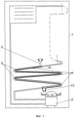 Способ охлаждения конденсатора компрессионного холодильника (патент 2521424)