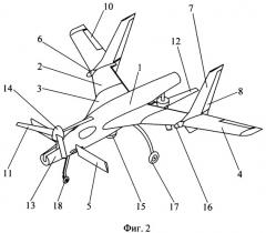Многоцелевой дистанционно пилотируемый вертолет-самолет (патент 2370414)
