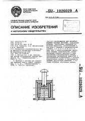 Программатор для воспроизведения ударных нагрузок (патент 1026029)