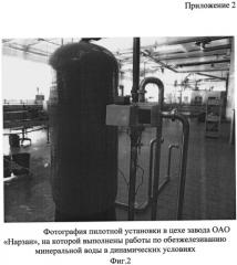 Способ обезжелезивания минеральных питьевых вод, разливаемых в бутылки (патент 2503626)
