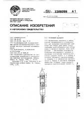 Глубинный манометр (патент 1506098)