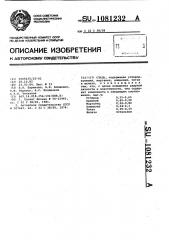 Сталь (патент 1081232)