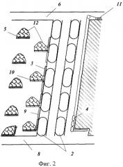 Способ сооружения искусственных опор при отработке крутых пластов (патент 2246619)