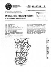 Молотковая мельница (патент 1028359)