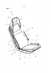 Сиденье транспортного средства, в частности пассажирское сиденье для автобуса (патент 2664855)