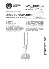 Устройство для введения костных трансплантатов (патент 1012897)