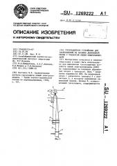 Грозозащитное устройство для закрепленной на пасынке деревянной опоры с траверсой линии электропередачи (патент 1269222)