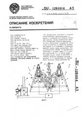 Устройство для направления движения уборочной машины по рядкам растений (патент 1291014)