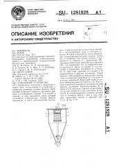 Горелочное устройство (патент 1281828)