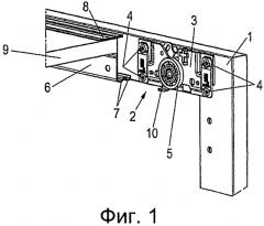 Крепежный узел для раздвижной двери (патент 2573957)