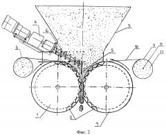Валковый пресс для брикетирования сыпучих полидисперсных материалов (патент 2450928)