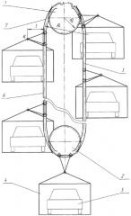 Механизированный гараж (патент 2297502)