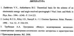 Электростатический энергоанализатор с угловым разрешением (патент 2448389)