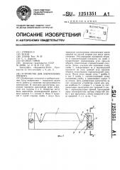 Устройство для закрепления прибора (патент 1251351)