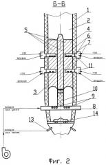 Шахтная противоточная печь для обжига известняка и доломита (варианты) (патент 2327936)
