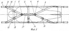 Привязная система для санитарных носилок (патент 2261694)