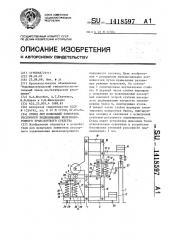 Стенд для испытаний элементов рессорного подвешивания железнодорожного транспортного средства (патент 1418597)