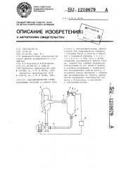 Гидродинамический стенд (патент 1210079)