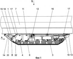 Гусеничный транспортер и способ погрузки на него парома (патент 2332322)