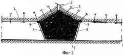 Способ изоляции аварийного участка подземной выработки (патент 2471075)