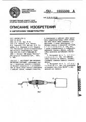 Инструмент для офтальмологических операций (патент 1055500)