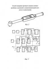 Способ измерения крутящего момента затяжки резьбовых соединений и динамометрический ключ для его осуществления (патент 2621363)