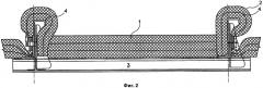 Изолирующий мат для звукоизоляции конструкции фюзеляжа самолета и крепежный элемент для него (патент 2429162)