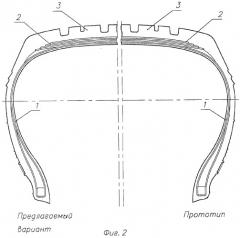 Покрышка пневматической шины радиальной конструкции (патент 2262453)