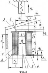 Клапанный приводной электромагнит постоянного напряжения (патент 2567744)