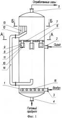 Газожидкостной реактор для получения окисленных нефтяных битумов (патент 2369433)