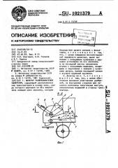 Дозатор разбрасывателя удобрений (патент 1021379)