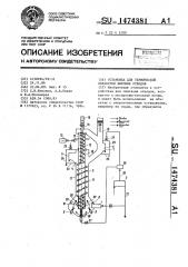 Установка для термической обработки бытовых отходов (патент 1474381)