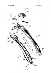 Бритвенные ручки, соединяемые с возможностью отсоединения со сменными картриджами для бритья (патент 2660546)