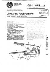 Устройство для краевой перфорации карт (патент 1196915)