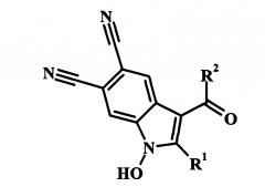 Способ получения 2,3-дизамещенных 1-гидрокси-1h-индол-5,6-дикарбонитрилов (патент 2641006)