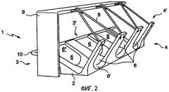 Устройство размещения ручной клади для общественного транспортного средства и летательный аппарат, содержащий такое устройство (патент 2456176)