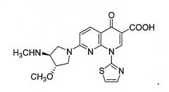 Способы применения (+)-1,4-дигидро-7-[(3s, 4s)-3-метокси-4-(метиламино)-1-пирролидинил]-4-оксо-1-(2-тиазолил)-1,8-нафтиридин-3-карбоновой кислоты для лечения рака (патент 2592231)