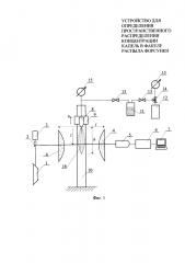 Устройство для определения пространственного распределения концентрации капель в факеле распыла форсунки (патент 2633648)